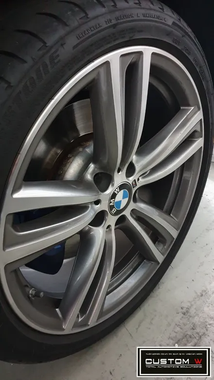 BMW 435D 442M 휠 상처 수리후, 하이그로시 블랙 블랙유광 휠도색.! / 용인 처인구