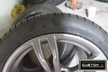 BMW 441M 휠 상처 수리후, 휠복원도색 .분당용인 수입차  BMW휠수리복원 도색 커스텀W / 용인 처인구