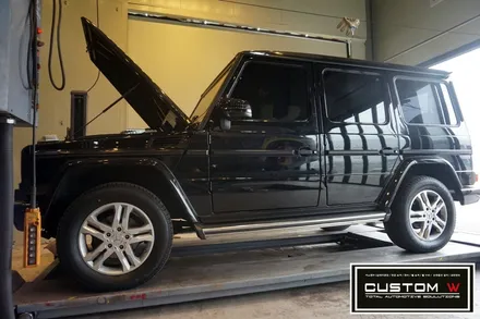 벤츠 G바겐 G350  블랙유광 휠도색 , 레드 캘리퍼 (AMG 로고) 도색 작업 커스텀W / 용인 처인구