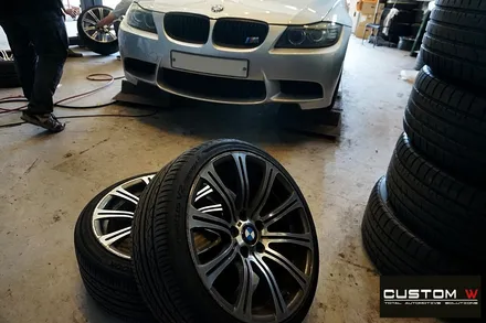 BMW E90 328I M3 블랙유광 휠도색 / 용인 처인구
