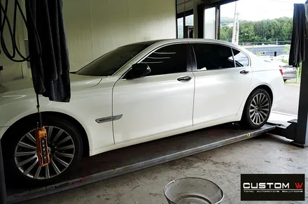 BMW 740Li 블랙유광 휠 + 레드 캘리퍼 도색 / 용인 처인구