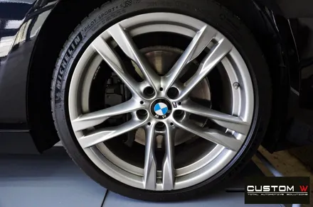 BMW 640d 고스트크롬 휠 도색 + 블루 캘리퍼 도색 / 용인 처인구
