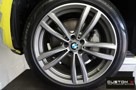 BMW 6GT 620d 블랙유광 휠 도색 + 레드 캘리퍼 도색 / 용인 처인구