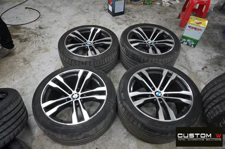 BMW X5 M50d 휠 상처 수리 블랙폴리시 복원 / 용인 처인구