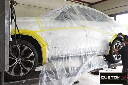 BMW X6 30d 다이아몬드 컷팅 휠복원 + 블루 캘리퍼 도색 / 용인 처인구