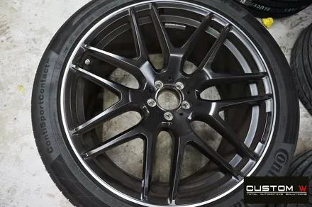 벤츠 GLE63 AMG 22인치 블랙유광 휠도색 / 용인 처인구