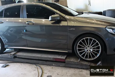 벤츠 A45 AMG 휠 상처 수리 후 매트블랙 휠도색 / 용인 처인구