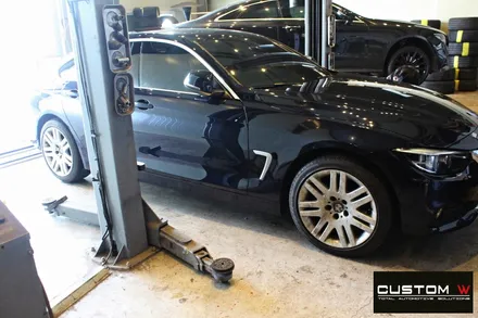 BMW 420i 휠 상처 수리 후 블랙유광 휠도색 / 용인 처인구