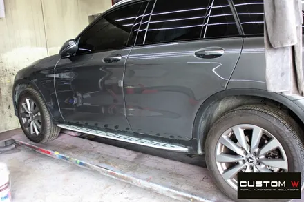 벤츠 GLC350e 블랙유광 휠도색 + 카본 세라믹 골드 캘리퍼 도색 / 용인 처인구