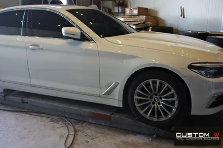 BMW G30 520i 블랙유광 휠도색 + 블루 캘리퍼 도색 / 용인 처인구