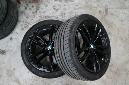 BMW 5시리즈 647M 휠 상처 수리 후 블랙유광 휠도색 / 용인 처인구