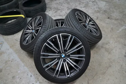 BMW G20 320d 블랙유광 휠도색 + 블루 캘리퍼 도색 / 용인 처인구