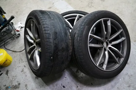 BMW 530i 18인치 휠수리 후 블랙유광 휠도색 / 용인 처인구