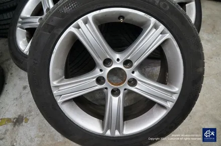 BMW F30 320d 휠수리 후 블랙유광 휠도색 / 용인 처인구