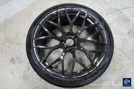 벤츠 G63 AMG 지바겐 휠수리 후 블랙유광 휠도색 / 용인 처인구