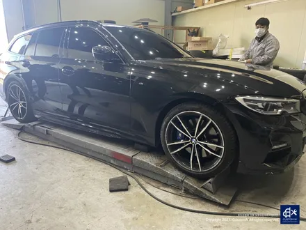 BMW G20 320d 투어링 791M 휠수리 후 블랙유광 휠도색 / 용인 처인구