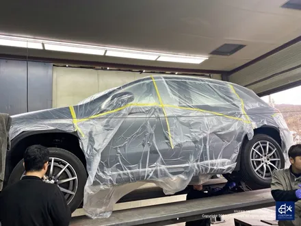 벤츠 GLA45 AMG 블랙유광 휠도색 + 카본 세라믹 골드 캘리퍼 도색 / 용인 처인구