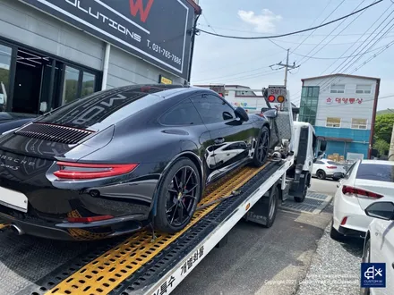 포르쉐 카레라 휠수리 후 블랙유광 휠도색 / 용인 처인구