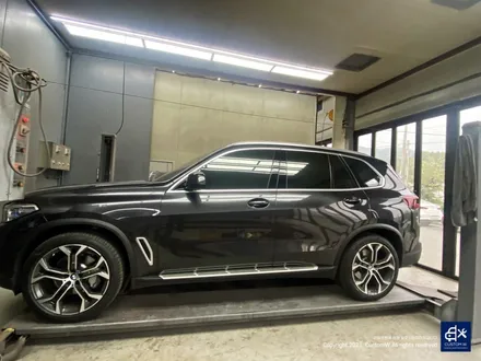 BMW G05 X5 휠수리 후 블랙유광 휠도색 + 블루 캘리퍼 도색 / 용인 처인구