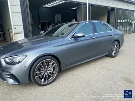 벤츠 E53 AMG 블랙실버 투톤 유광 휠도색 + 레드 캘리퍼 도색 / 용인 처인구