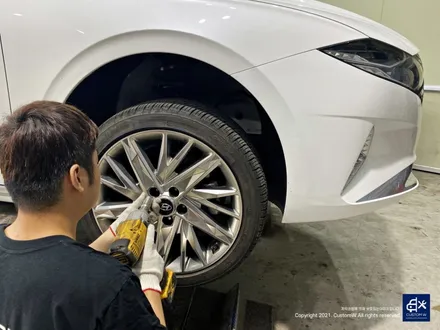 현대 신형 그랜저 블랙유광 휠도색 / 용인 처인구