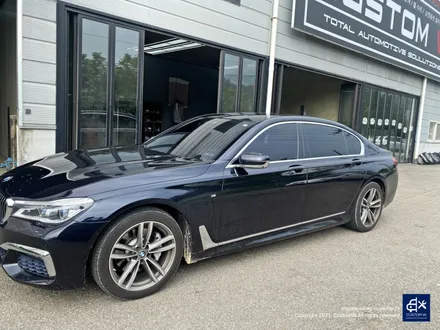 BMW 730Ld 박리 후 블랙유광 휠도색 + 블루 캘리퍼 도색 / 용인 처인구