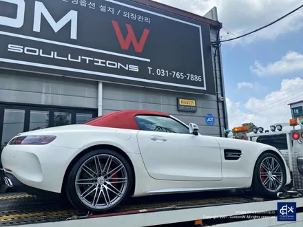 벤츠 AMG GTC 로드스터 블랙 실버 무광 투톤 휠도색 / 용인 처인구