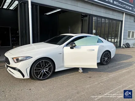 벤츠 CLS53 AMG 블랙실버 투톤 유광 휠도색 + 레드 캘리퍼 도색 / 용인 처인구