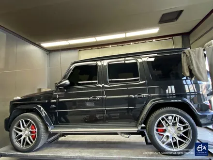 벤츠 G63 AMG G바겐 22인치 블랙 실버 투톤 유광 휠도색 / 용인 처인구