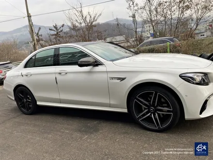 벤츠 E63 AMG 휠 교환 후 블랙유광 휠도색 / 용인 처인구