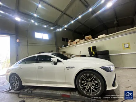 벤츠 GT43 AMG 블랙 실버 투톤 유광 휠도색 / 용인 처인구