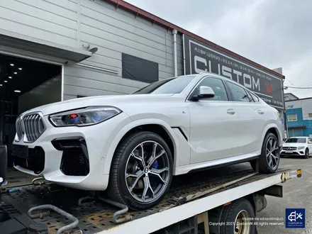 BMW X6 40i 신차 741M 블랙유광 휠도색 + 레드 캘리퍼 도색 / 용인 처인구