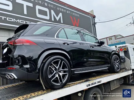 벤츠 GLE53 AMG 블랙 유광 휠도색 + 레드 캘리퍼 도색 / 용인 처인구