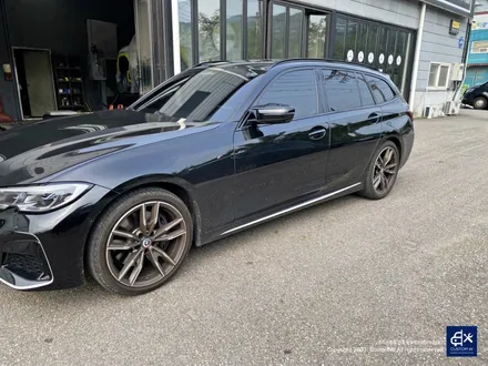 BMW G20 M340i 블랙유광 휠도색 + 실버 캘리퍼 도색 / 용인 처인구
