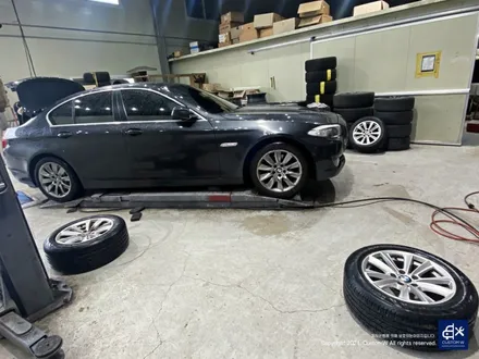 BMW F10 528i 터빈휠 수리 후 고스트크롬 휠도색 / 용인 처인구