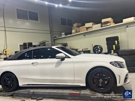 벤츠 C200 카브리올레 휠수리 후 블랙유광 휠도색 / 용인 처인구