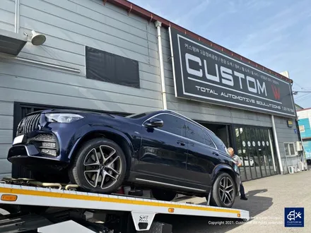 벤츠 GLE53 AMG 휠수리 후 블랙유광 휠도색 & 레드 캘리퍼 도색 / 용인 처인구
