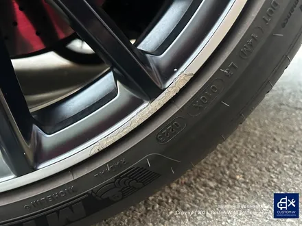 벤츠 GT43 AMG 무광 투톤 / 사틴 블랙 투톤 휠 상처 수리 후, 휠 복원 도색 / 용인 처인구