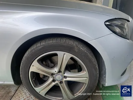 벤츠 W213 E220D 18인치 휠 상처 수리 후, 실버 휠 복원 도색 / 용인 처인구