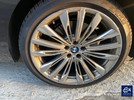 BMW 6GT 640i 럭셔리 646 버핑휠 (폴리싱 일명 빠우휠) 고질병 엄청난 부식 백화 제거 및 상처 수리 후, 건메탈 그레이 휠도색 / 용인 처인구