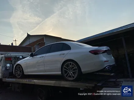 벤츠 E53 AMG 무광 블랙 실버 투톤 휠 도색 + 카본 세라믹 골드 캘리퍼 도색 / 용인 처인구
