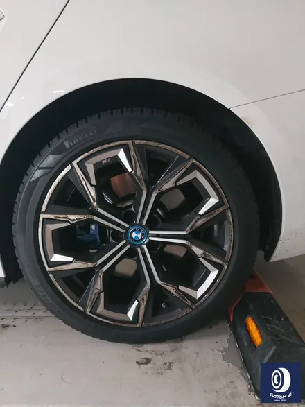 BMW I4 E-DRIVE 40 860M 휠 상처 수리 후, 다이아몬드 커팅 휠 복원 (feat. 플라스틱 휠 커버 복원 포함) / 용인 처인구