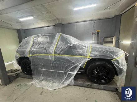 벤츠 GLE53 AMG 브레이크 부식 제거 후, 카본 세라믹 골드 컬러 캘리퍼 도색 / 용인 처인구
