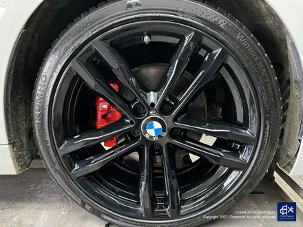 BMW 420d 휠수리 후 블랙유광 휠도색 + 레드 캘리퍼 도색 / 용인 처인구