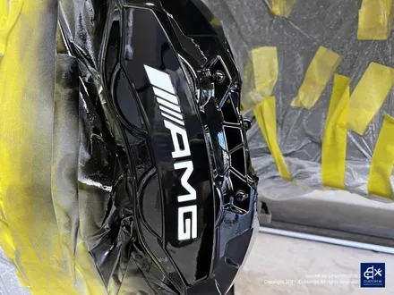 벤츠 GLC350e 리어 범퍼 수리 + 휠수리 후 무광 그레이 휠도색 + 블랙 캘리퍼 도색 / 용인 처인구