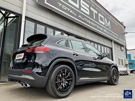 벤츠 GLA45 AMG 블랙유광 휠도색 + 카본 세라믹 골드 캘리퍼 도색 / 용인 처인구