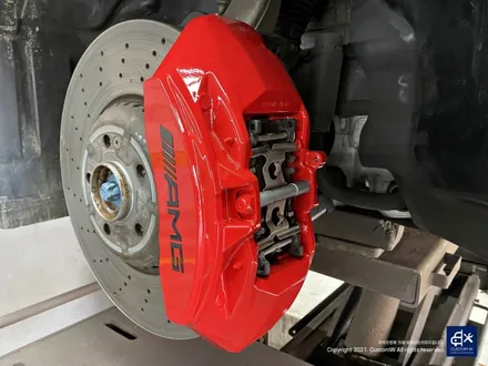 Mercedes-AMG E53 휠수리 후 블랙실버 투톤 휠도색 + 레드 캘리퍼 도색 / 용인 처인구