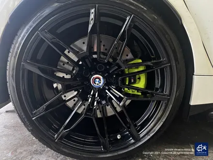 BMW G80 M3 블랙유광 휠도색 + 애시드 그린 캘리퍼 도색 / 용인 처인구