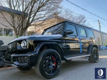 번호판도 장착되지 않은 신차 출고 작업_! / 벤츠 G63AMG 22인치 하이그로시 블랙 (검정 유광) 휠도색 (feat. 센터 휠 캡 주변 부품 모두 포함) / 용인 처인구