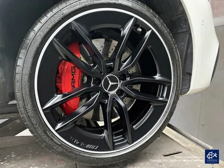 벤츠 E53 AMG 휠수리 후 블랙 실버 투톤 무광 휠도색 + 레드 캘리퍼 도색 / 용인 처인구